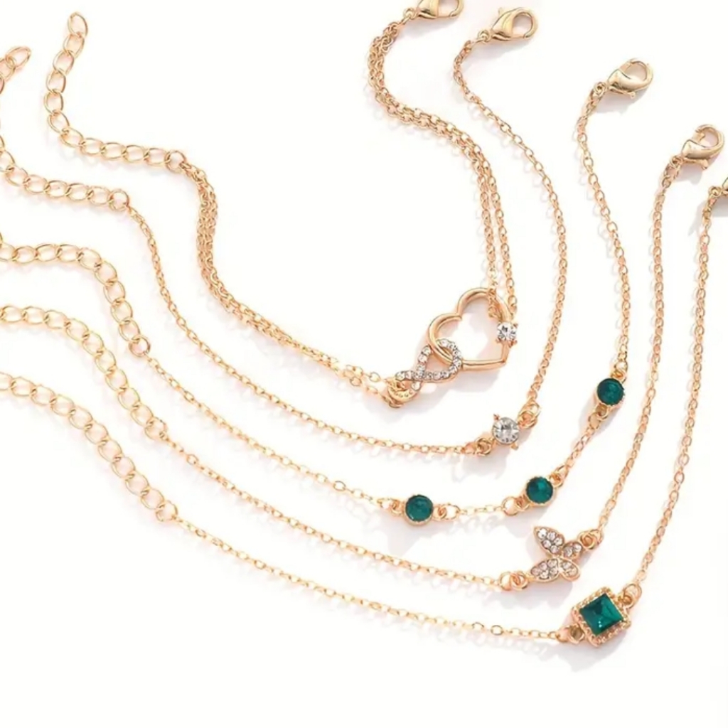 5 Piece Stackable Bracelet Set